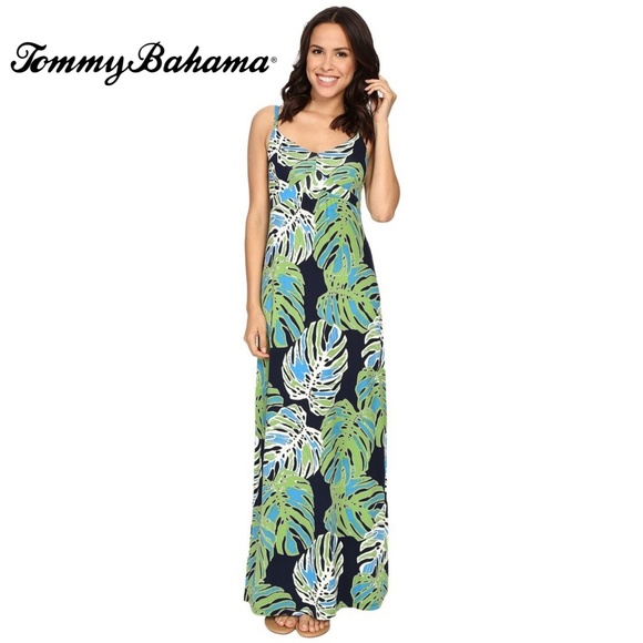 SOLD[XL] Tommy Bahama - Tropical Jungle Maxi Dress - Picture 2 of 3